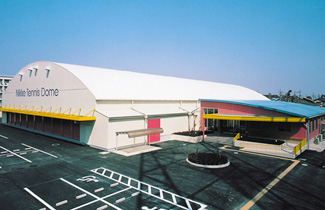 ニッケテニスドーム名古屋校外観